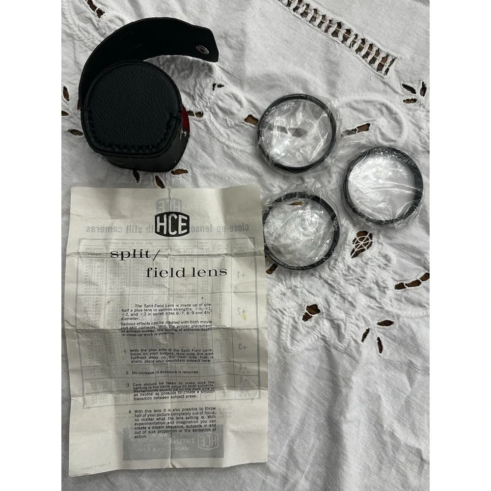 Tiffen HCE 55mm Close Up Lens Set for +1 +2 +3 In Carrying Case ~ NEW